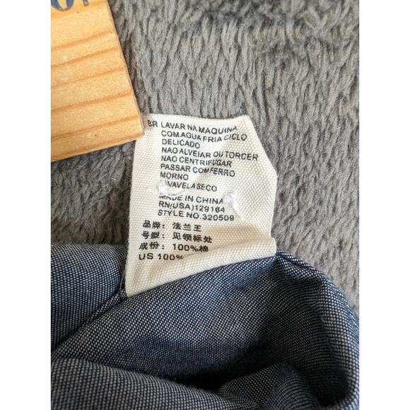 Dubinik Shirt Blue Men's Customized Version Button Down 3XL size XXXL - Picture 7 of 9